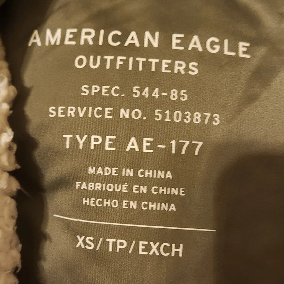 AE Fleece Lined Hooded Bomber Jacket - Picture 3 of 14